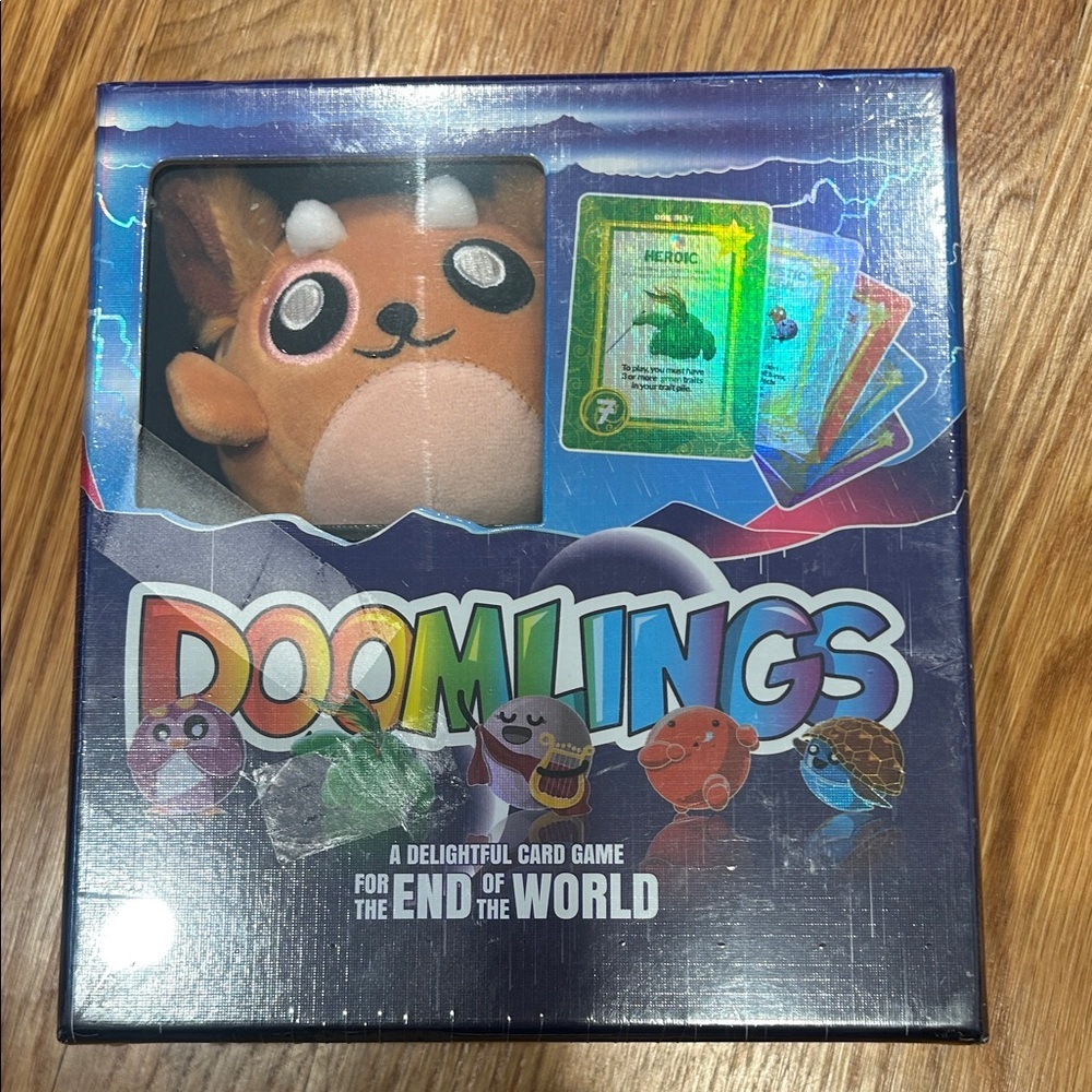 Doomling End of the world Card Game with Plush Toy - Brown new in box